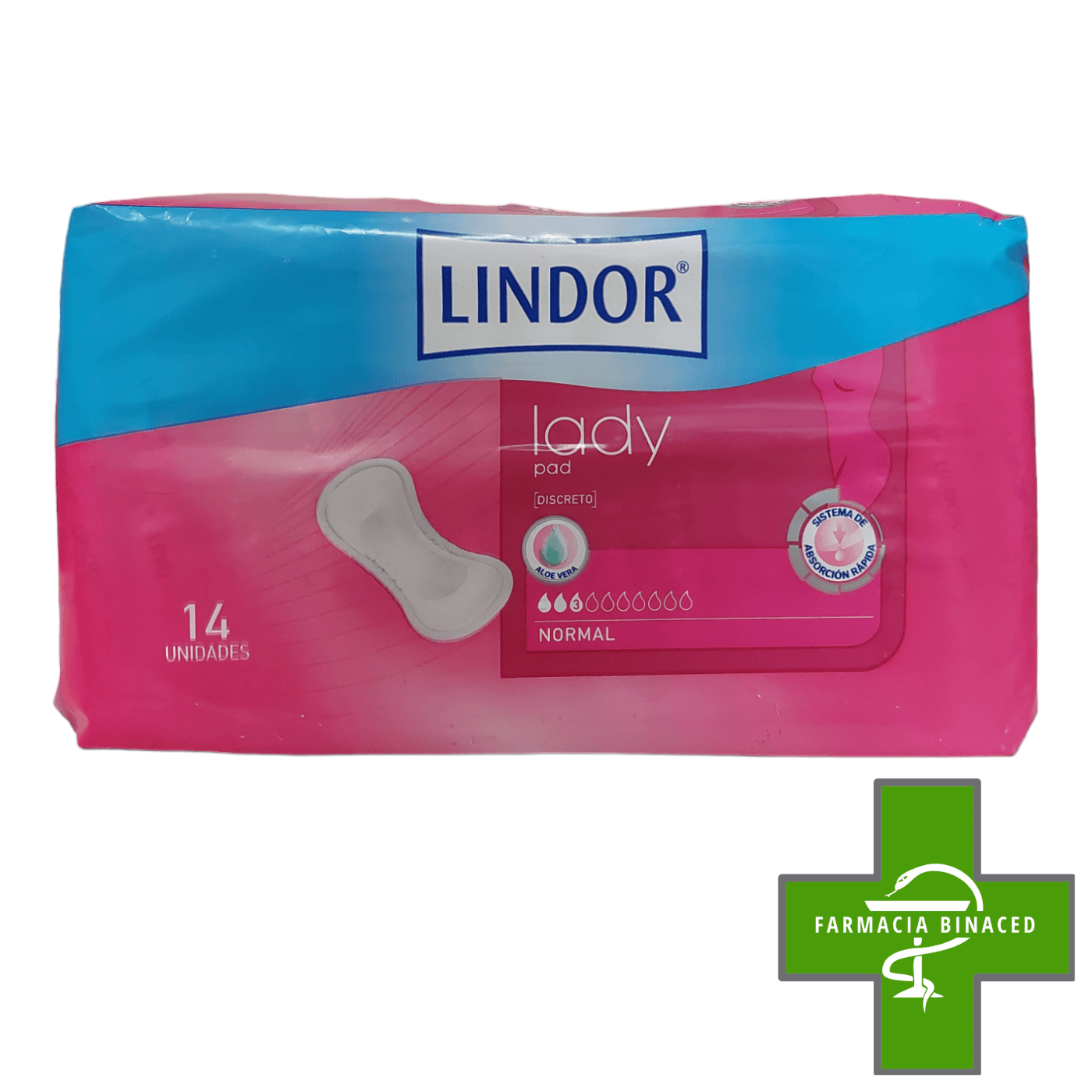 LINDOR LADY PAD NORMAL 14 COMPRESAS