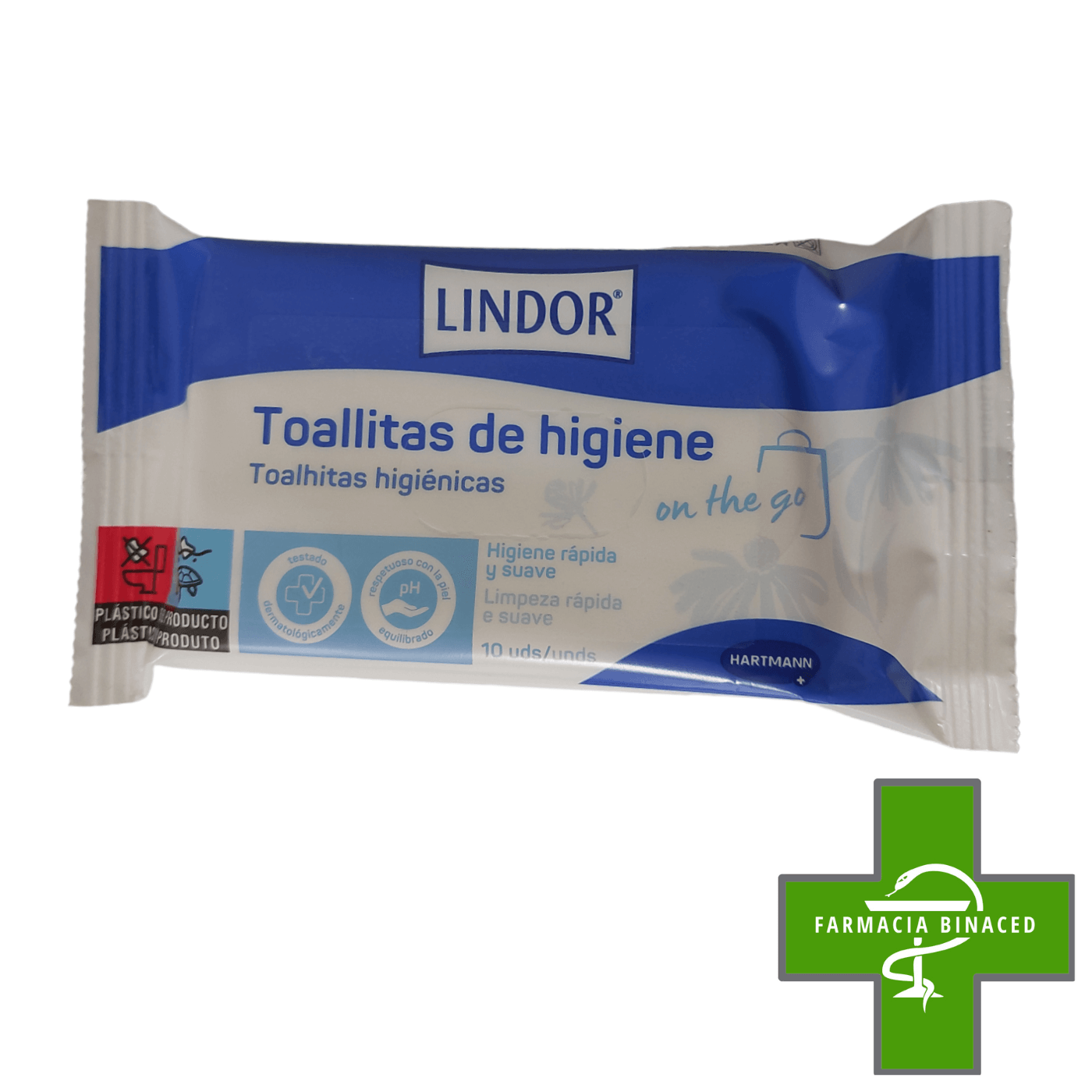 LINDOR TOALLITAS DE HIGIENE 10U