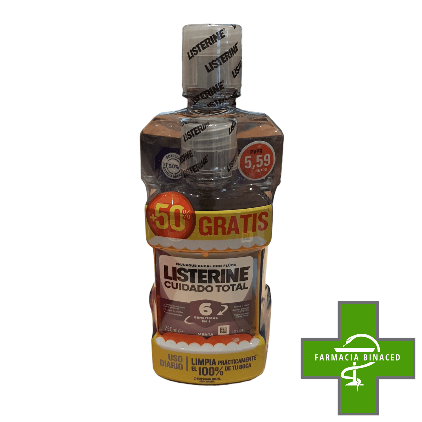 LISTERINE CUIDADO TOTAL 500+250ML