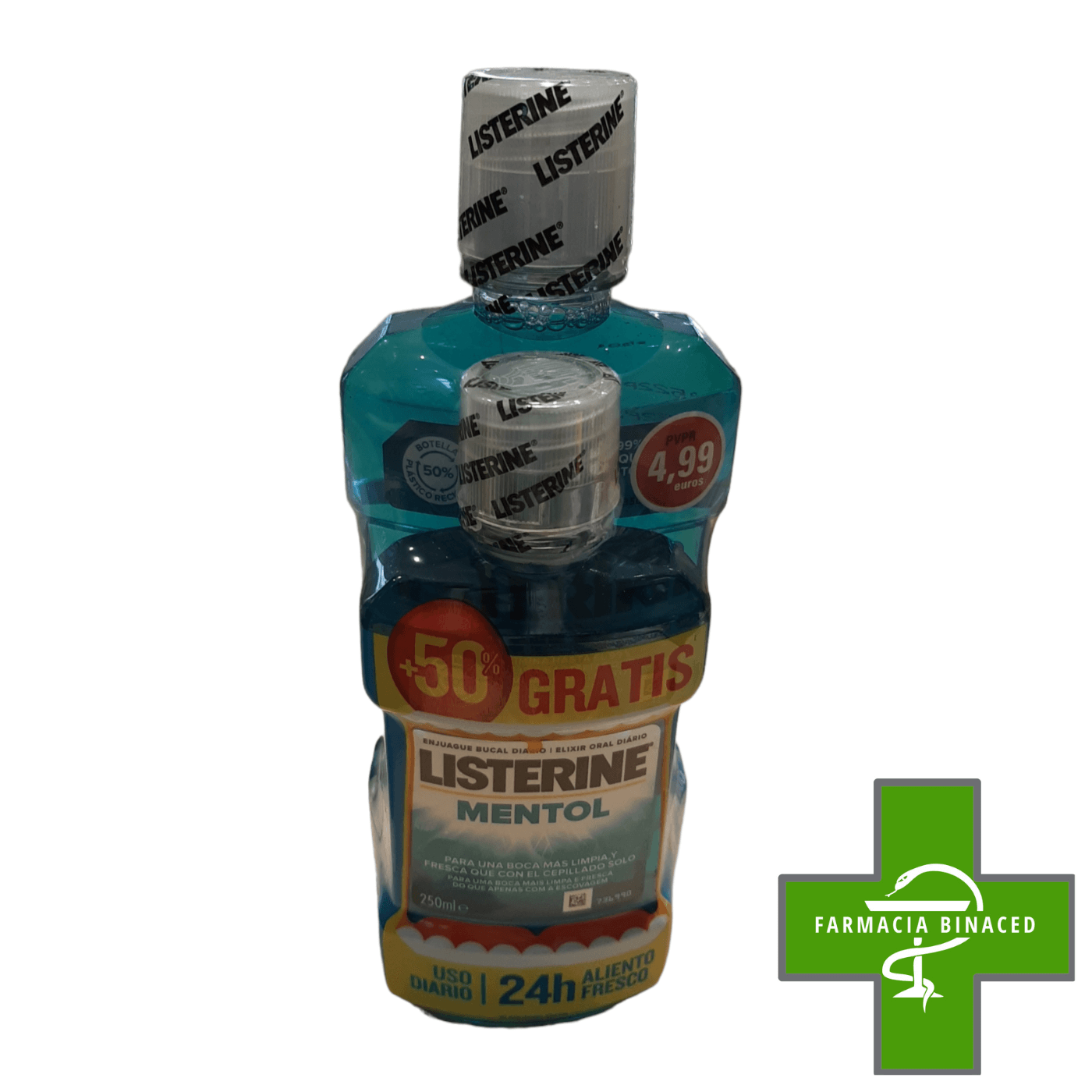 LISTERINE MENTOL ALIENTO FRESCO 500+250ML