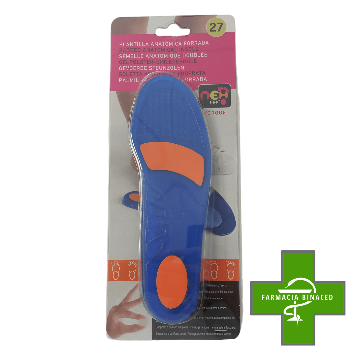 NEH PLANTILLA ANATOMICA FORRADA TALLA 1