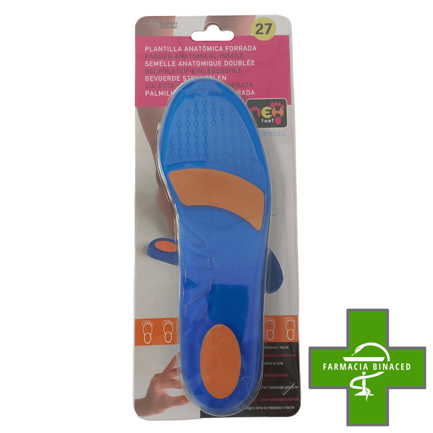 NEH PLANTILLA ANATOMICA FORRADA TALLA 3