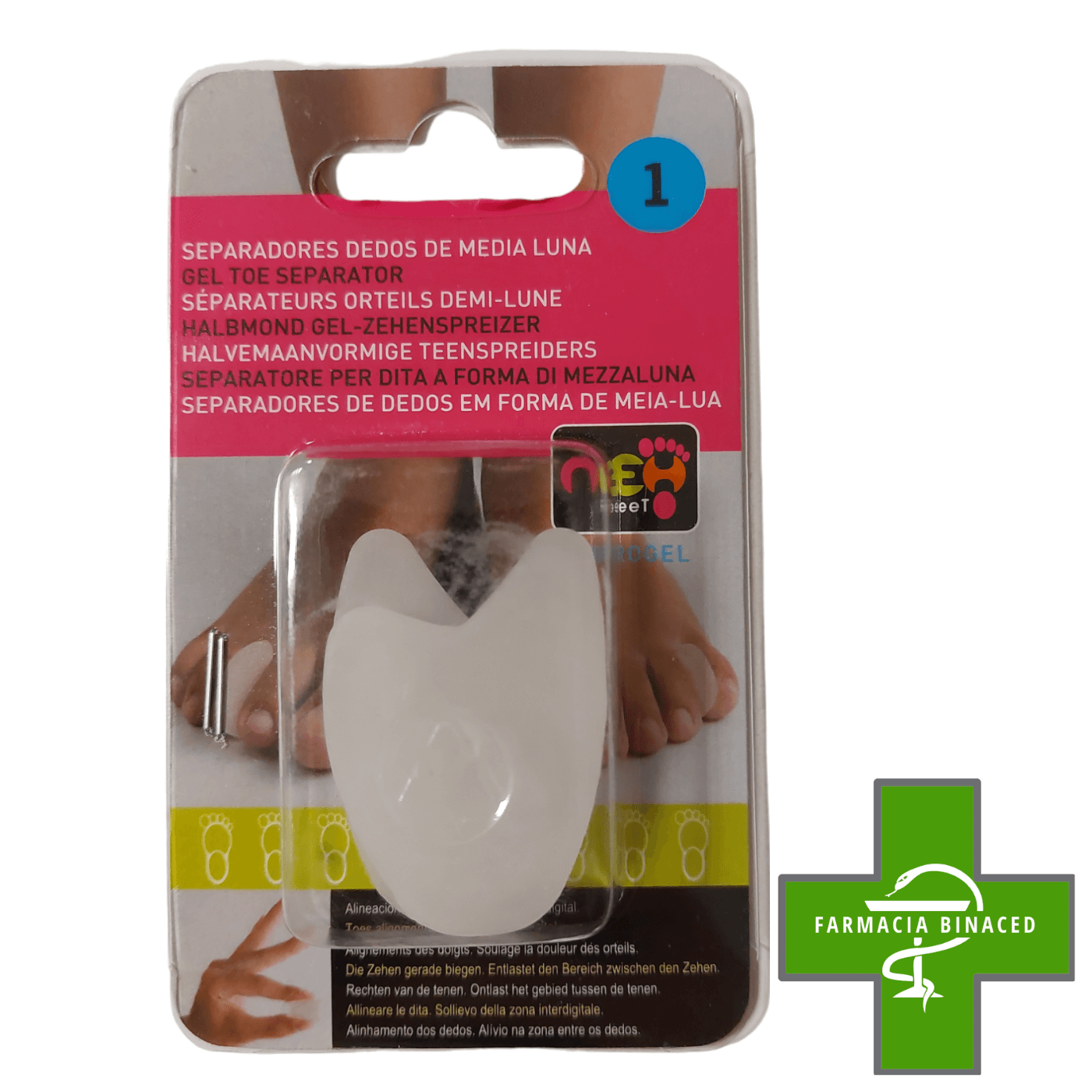 NEH SEPARADOR DE DEDOS MEDIA LUNA L