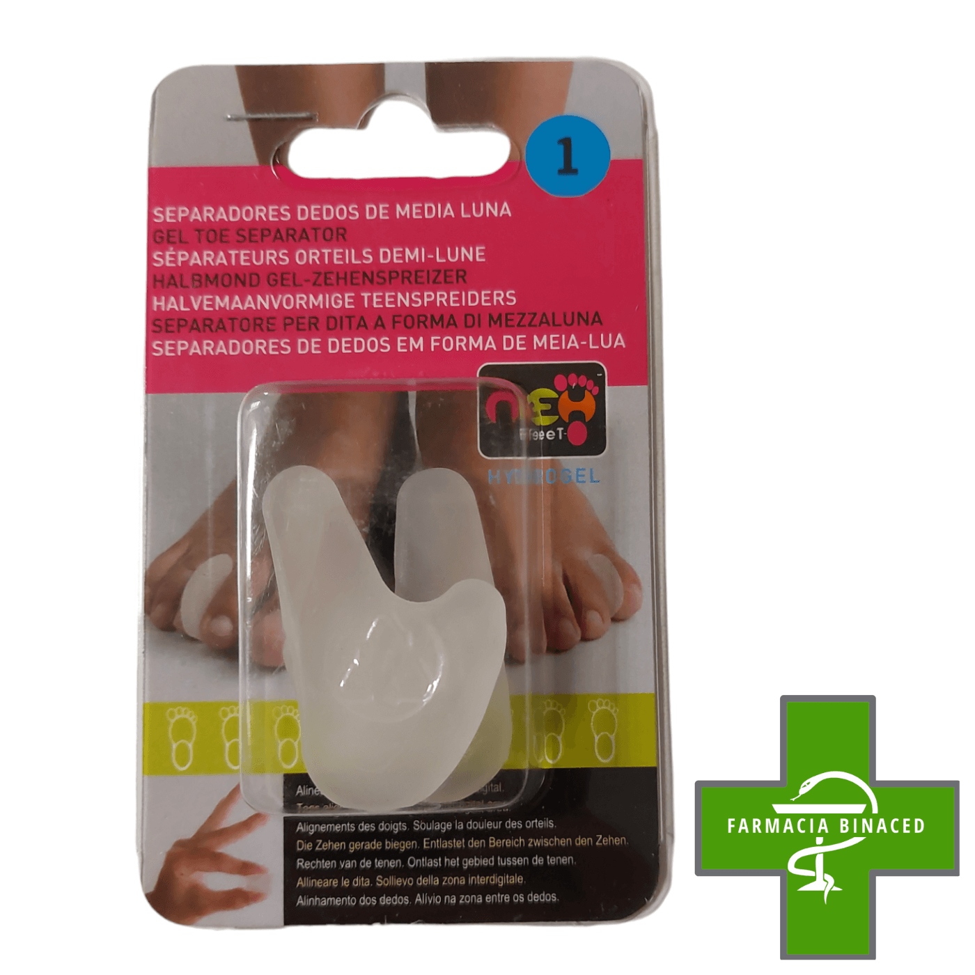 NEH SEPARADOR DE DEDOS MEDIA LUNA M