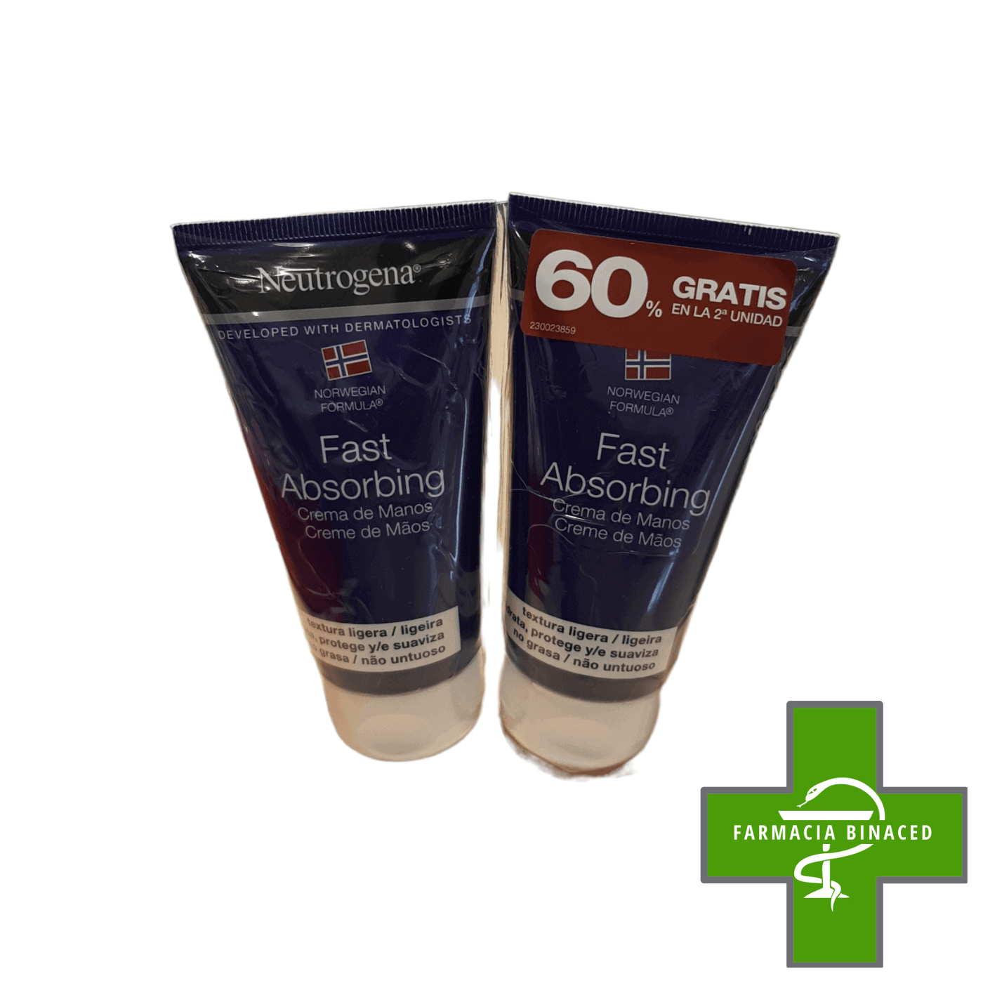 NEUTROGENA DUPLO CREMA DE MANOS ABSORCION RAPIDA 75ML + 75ML_2