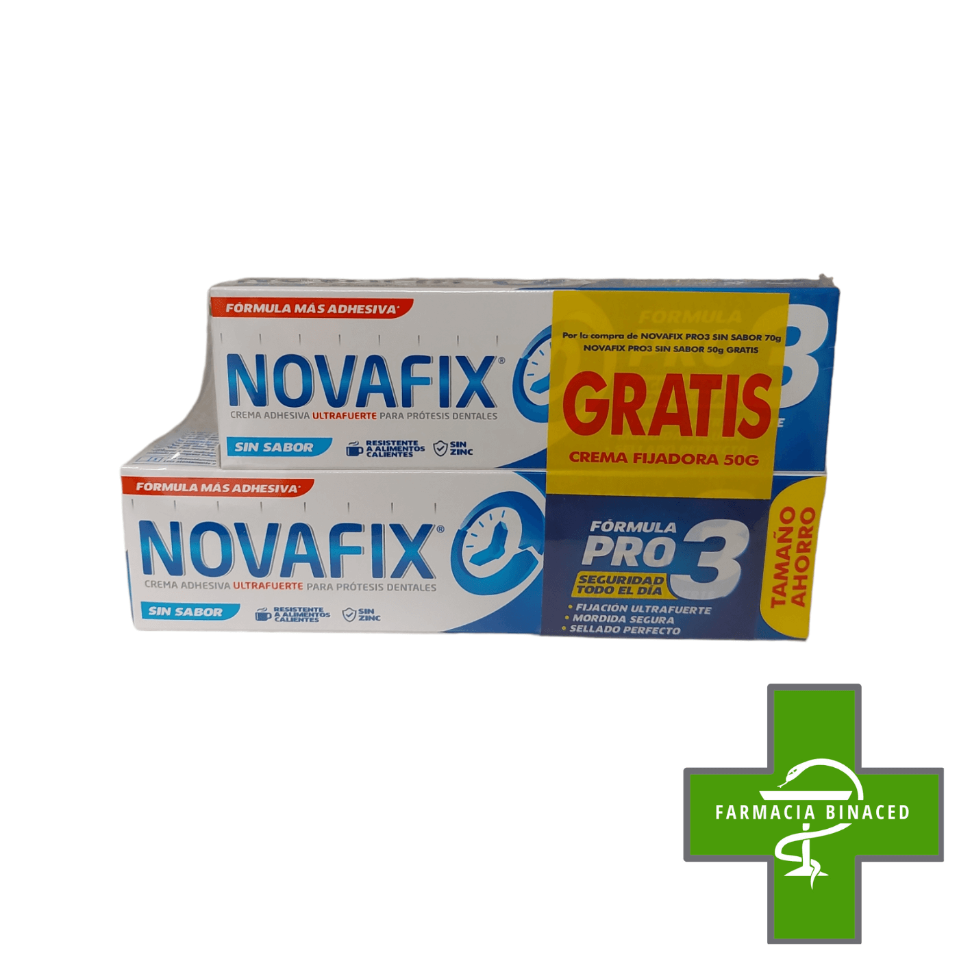 NOVAFIX PACK CREMA ADHESIVA SIN SABOR 