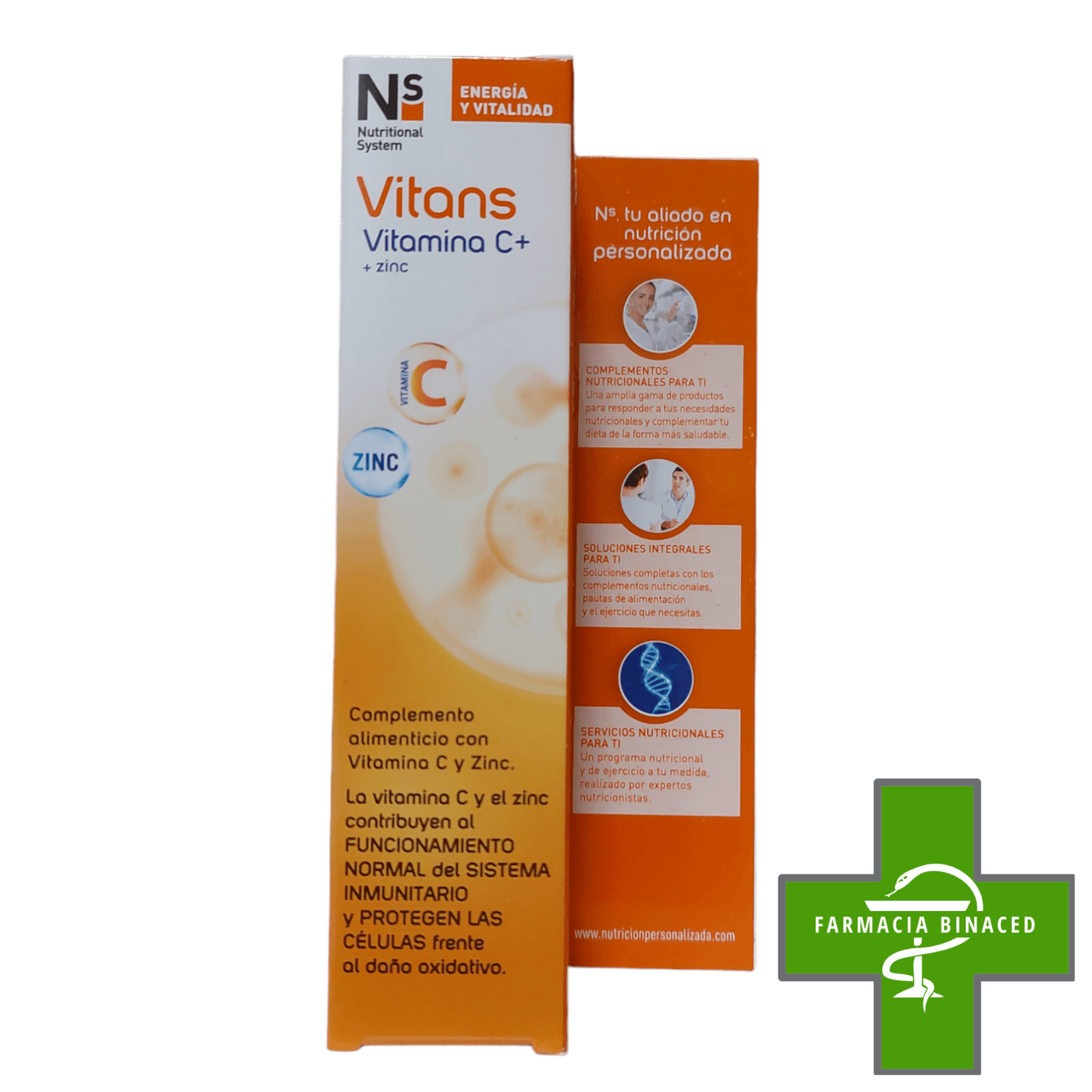 NS VITANS VITAMINA C + ZINC 20 COMP EFERVESCENTES