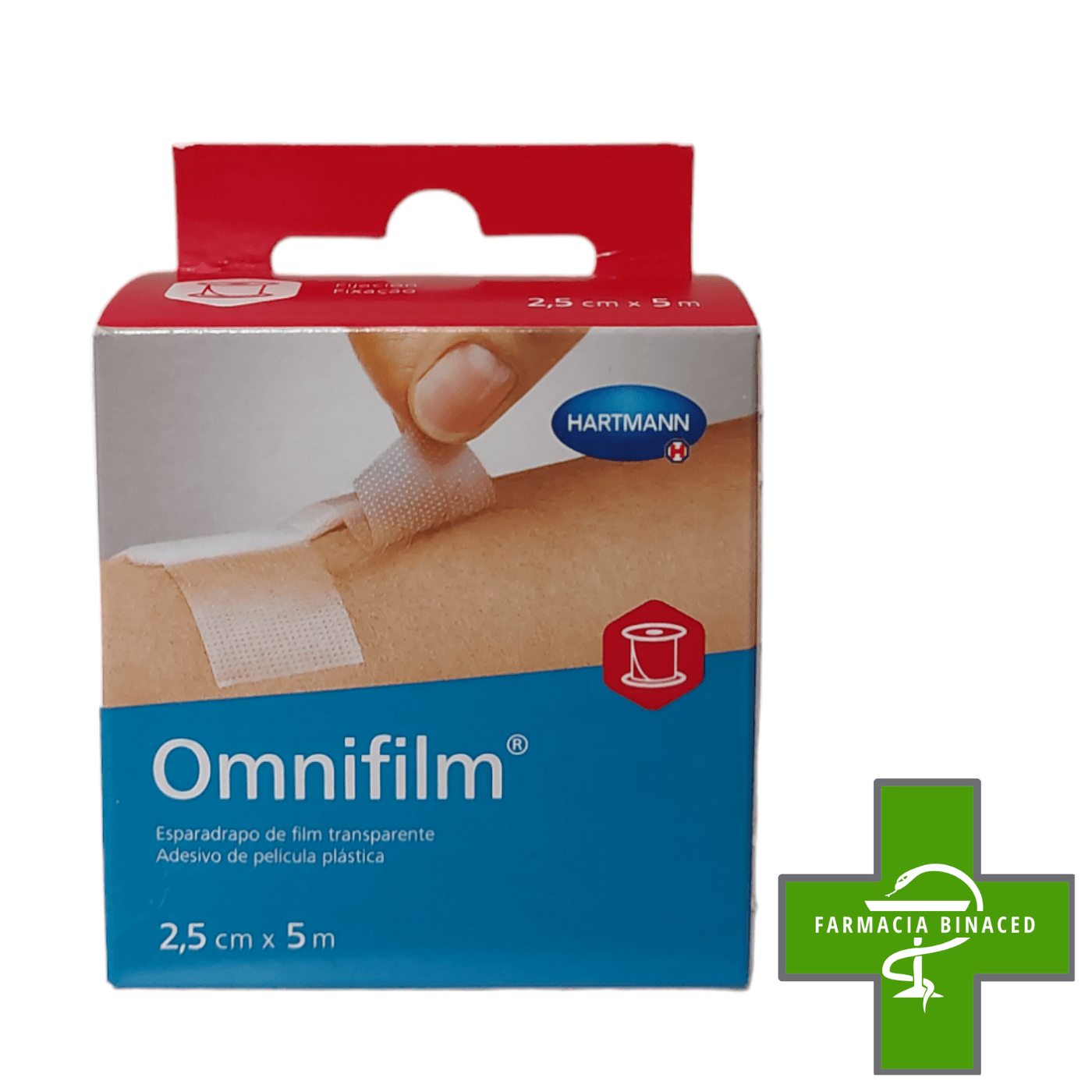 OMNIFILM ESPARADRAPO TRANSPARENTE 25CMX5M