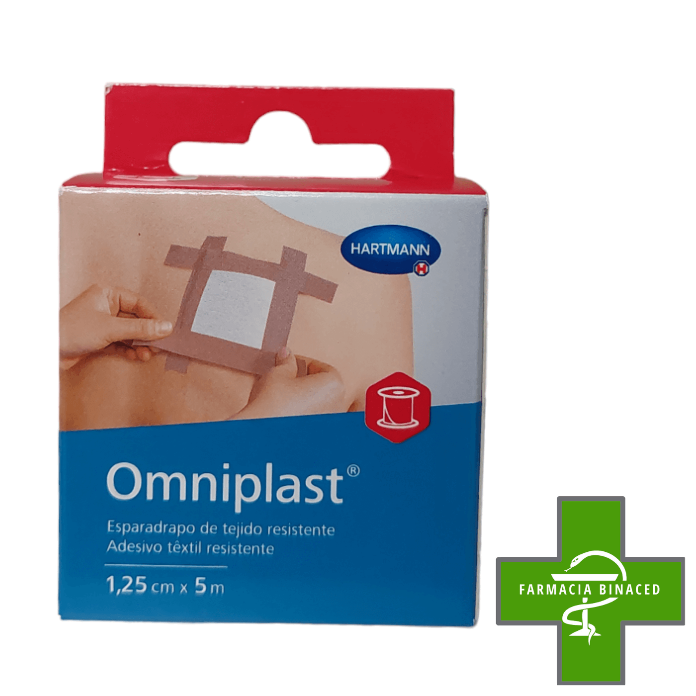 OMNIPLAST ESPARADRAPO TEJIDO CARNE 125CMX5M