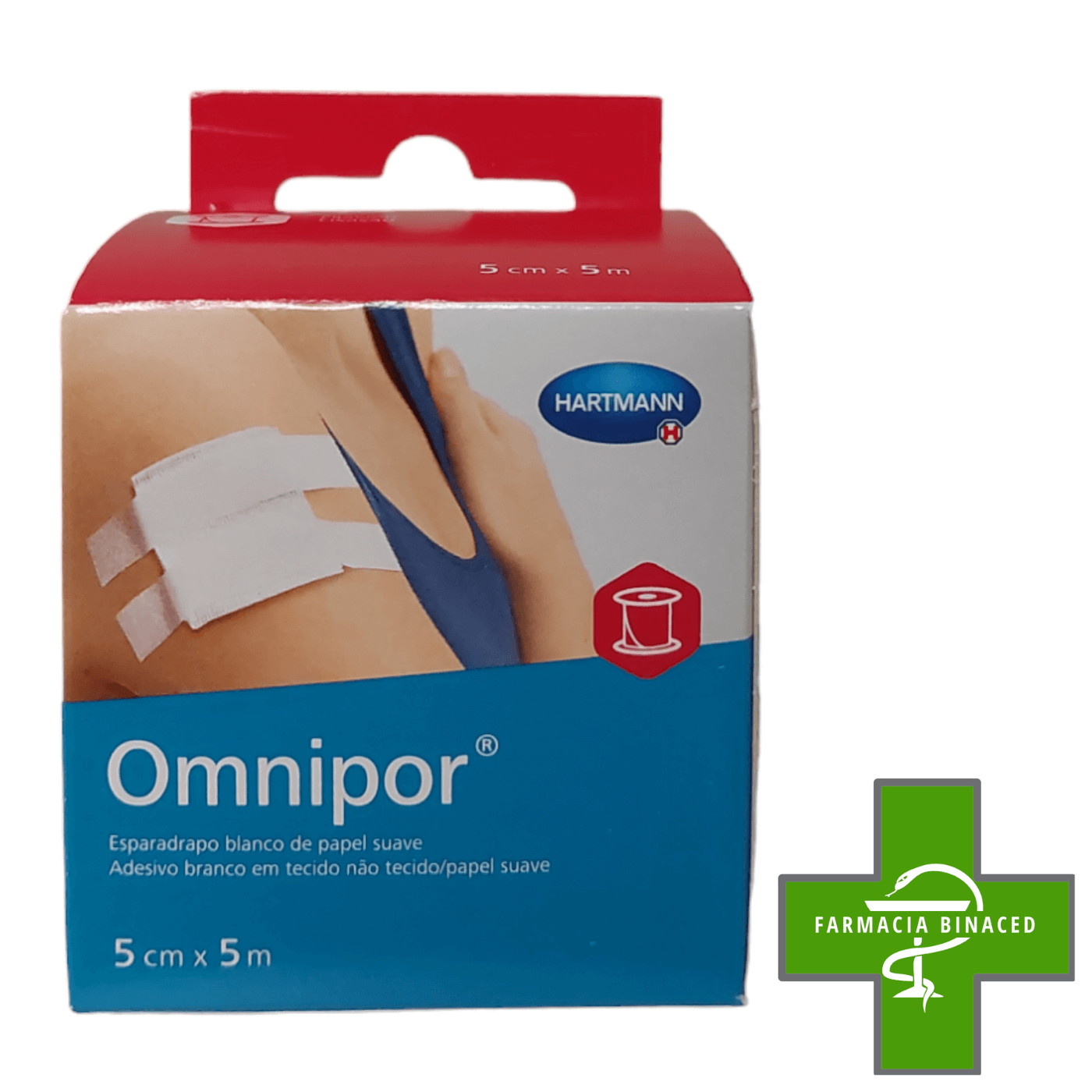 OMNIPOR ESPARADRAPO PAPEL 5CMX5M