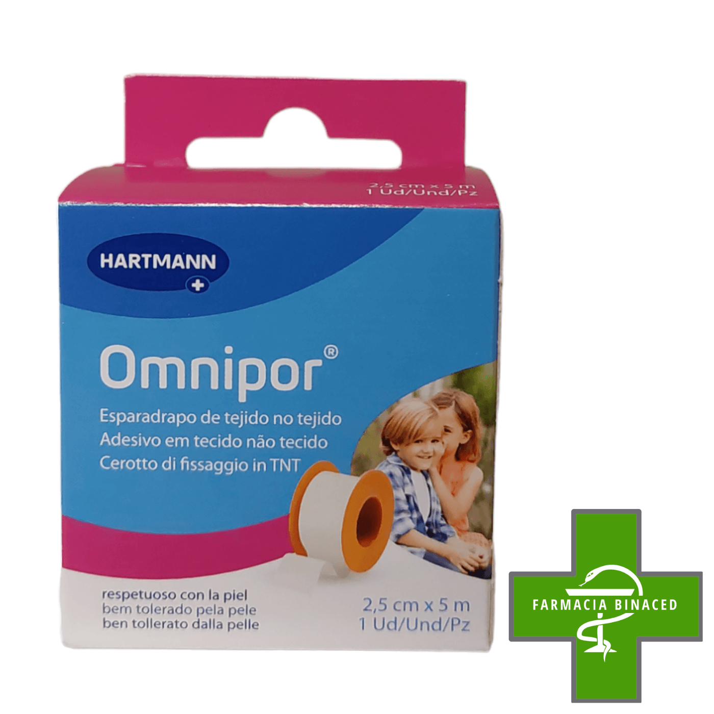 OMNIPOR ESPARADRAPO SIN TEJER 25CMX5M