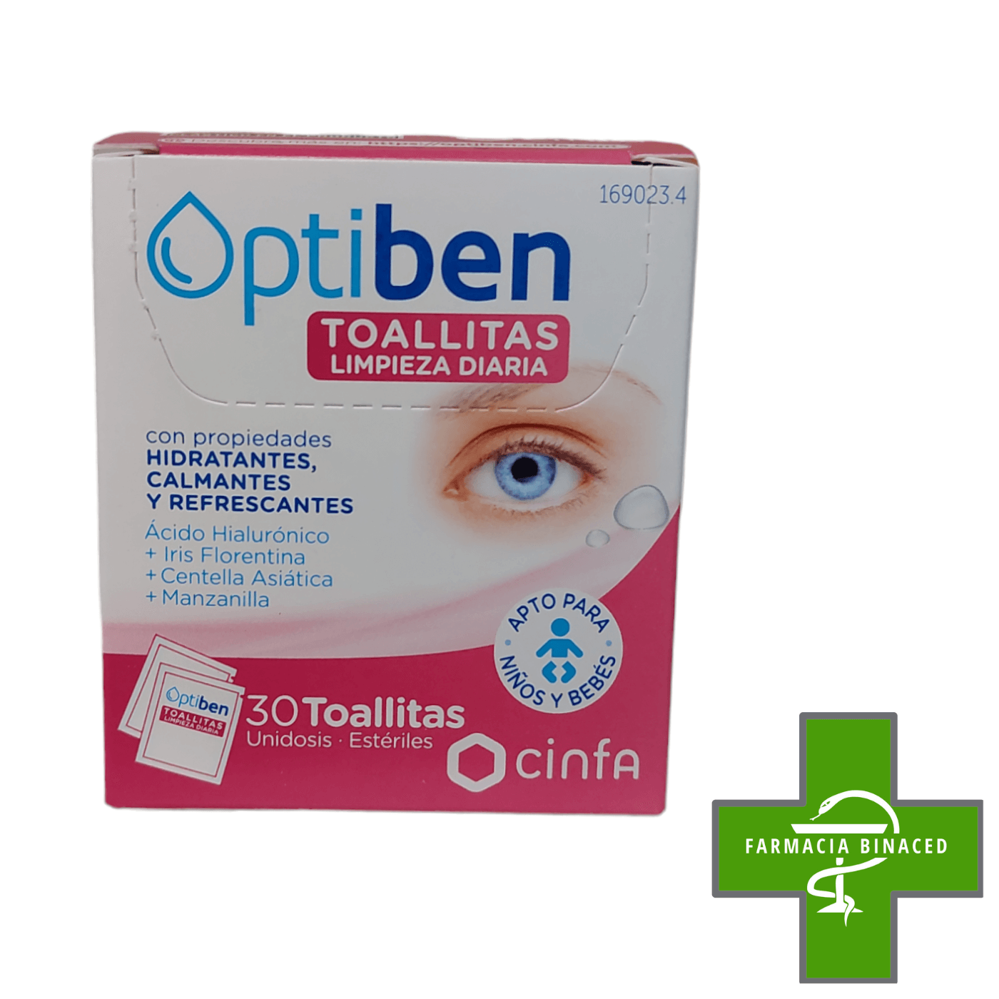 OPTIBEN LIMPIEZA OCULAR 30 TOALLITAS