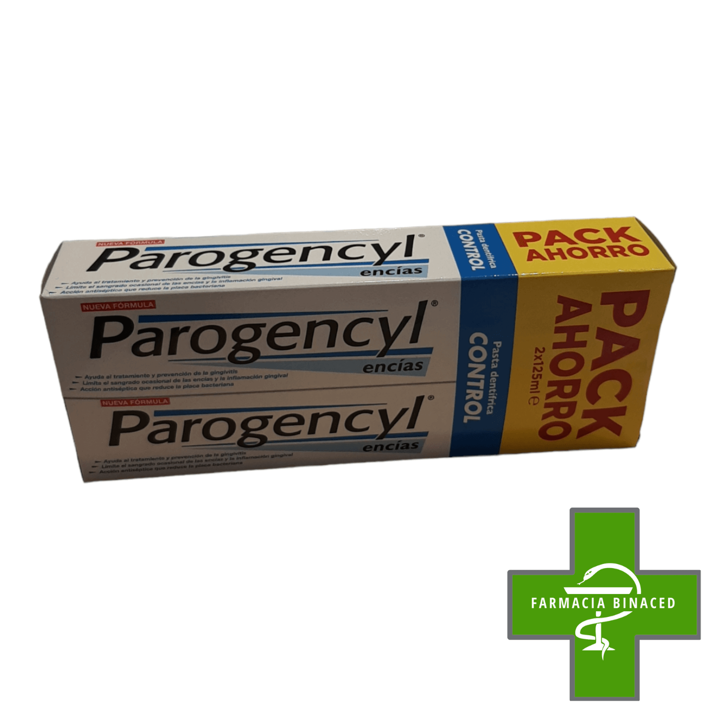 PAROGENCYL CONTROL DUPLO PASTA ENCIAS 125+125ML