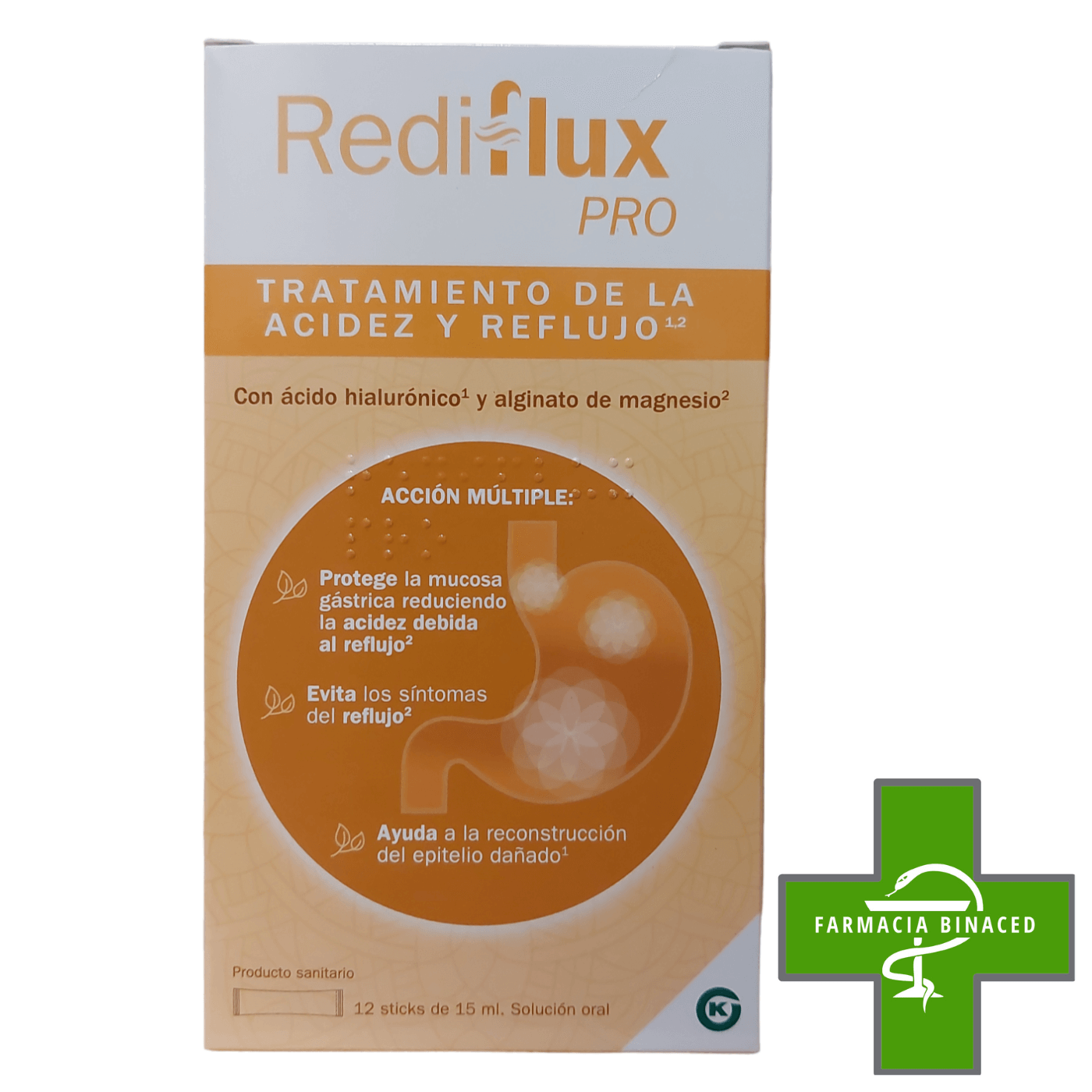 REDIFLUX PRO ACIDEZ Y REFLUJO 12 STICKS