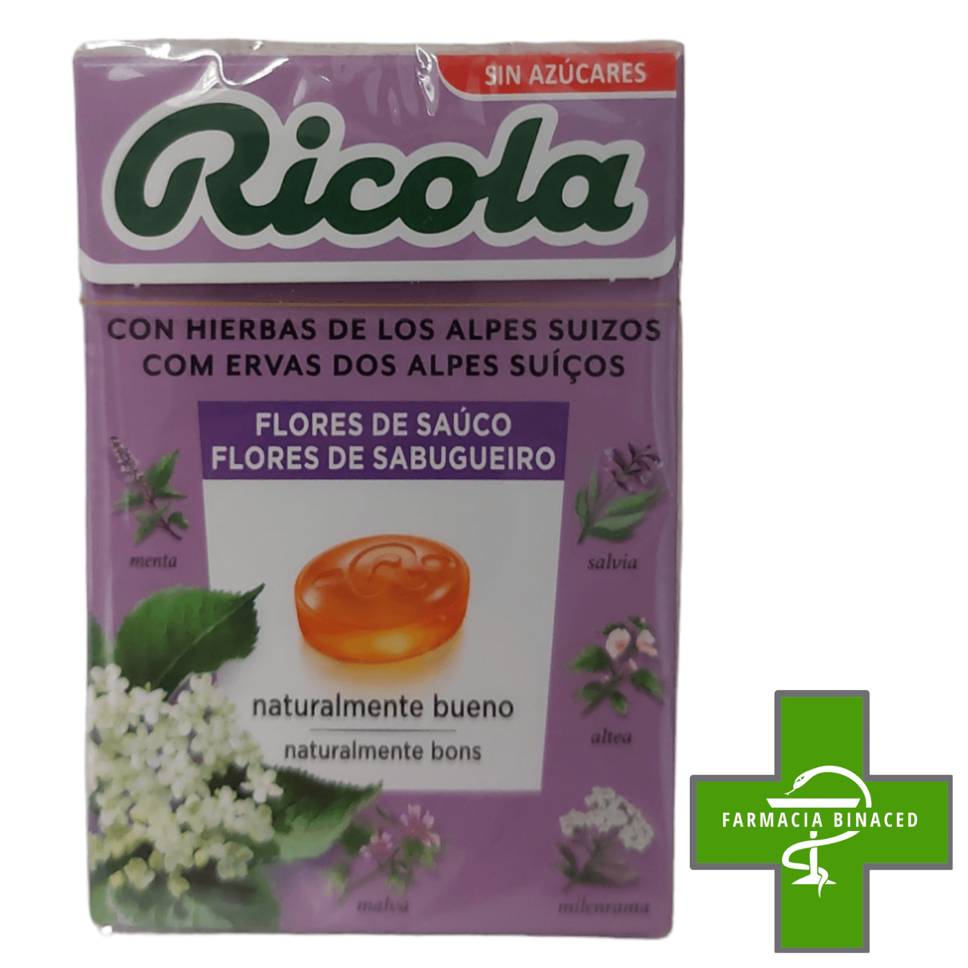RICOLA CARAMELOS FLORES DE SAUCO 50G