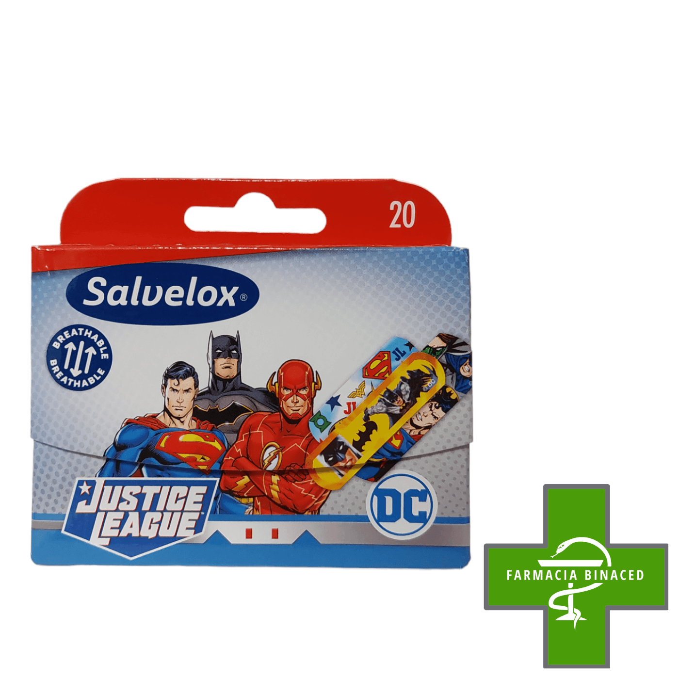 SALVELOX TIRITAS LIGA DE LA JUSTICIA 20U
