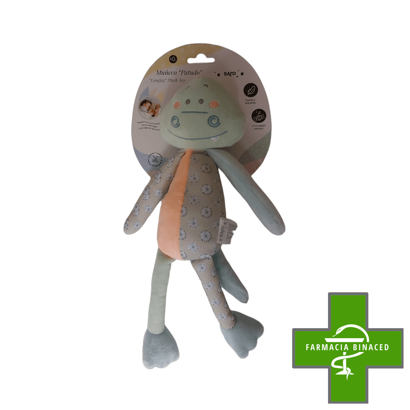 SARO MUÑECO PATUDO  RANA VERDE