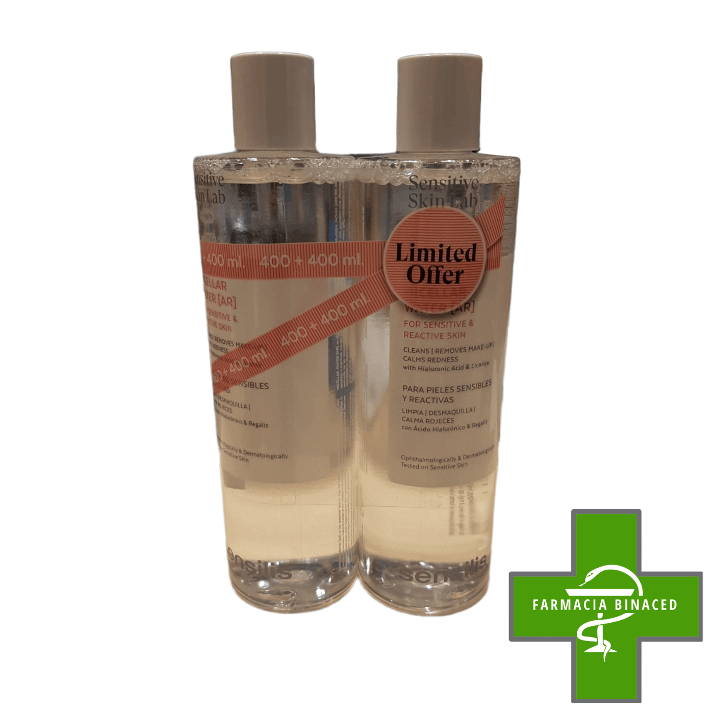 SENSILIS DUPLO AGUA MICELAR PARA PIEL SENSIBLE 400+400 ML_2