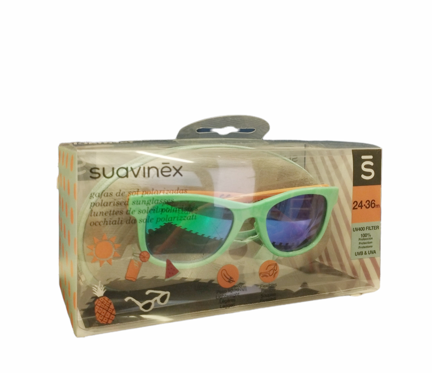 Suavinex Gafas De Sol 24 a 36 Meses Azul Y Naranja