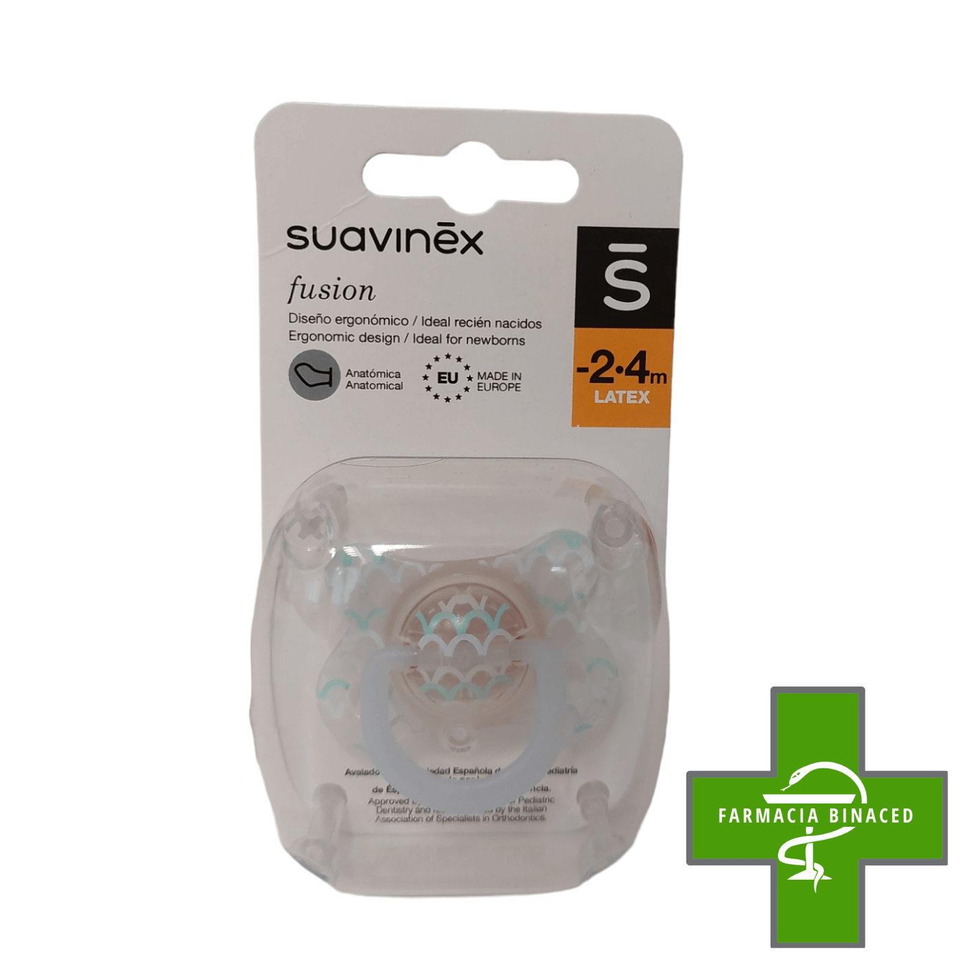 SUAVINEX CHUPETE FUSION ANATOMICO LATEX 2 a 4M