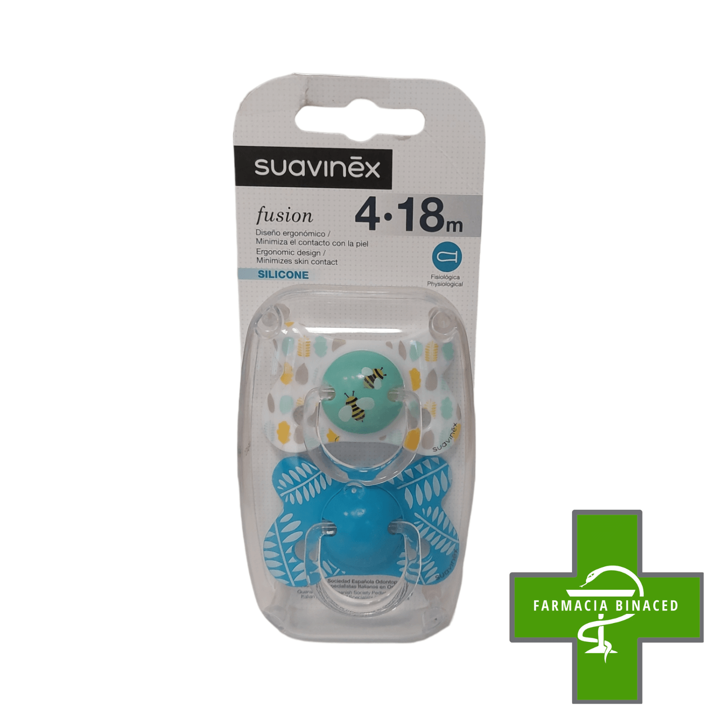 SUAVINEX CHUPETE FUSION SIL 4 a 18M 2UDS
