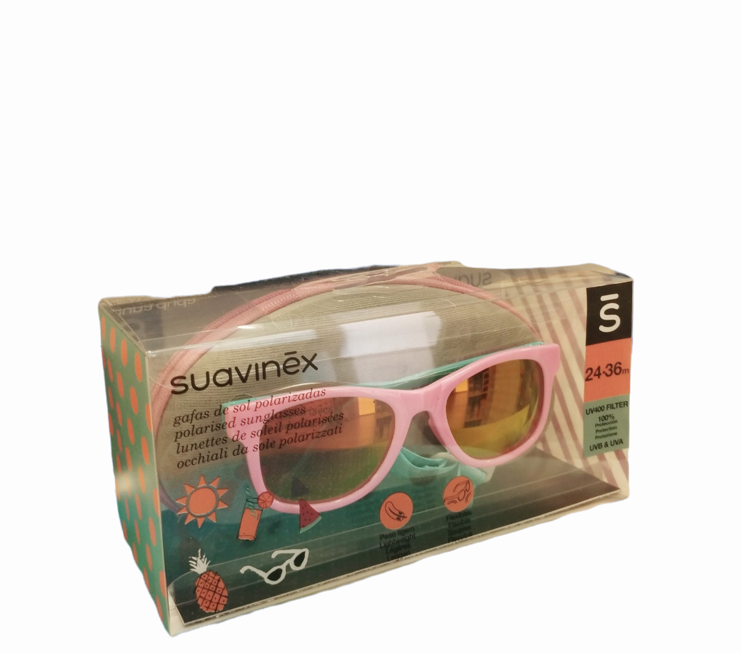 Suavinex Gafas De Sol 24-36 Meses Rosa Y Azul