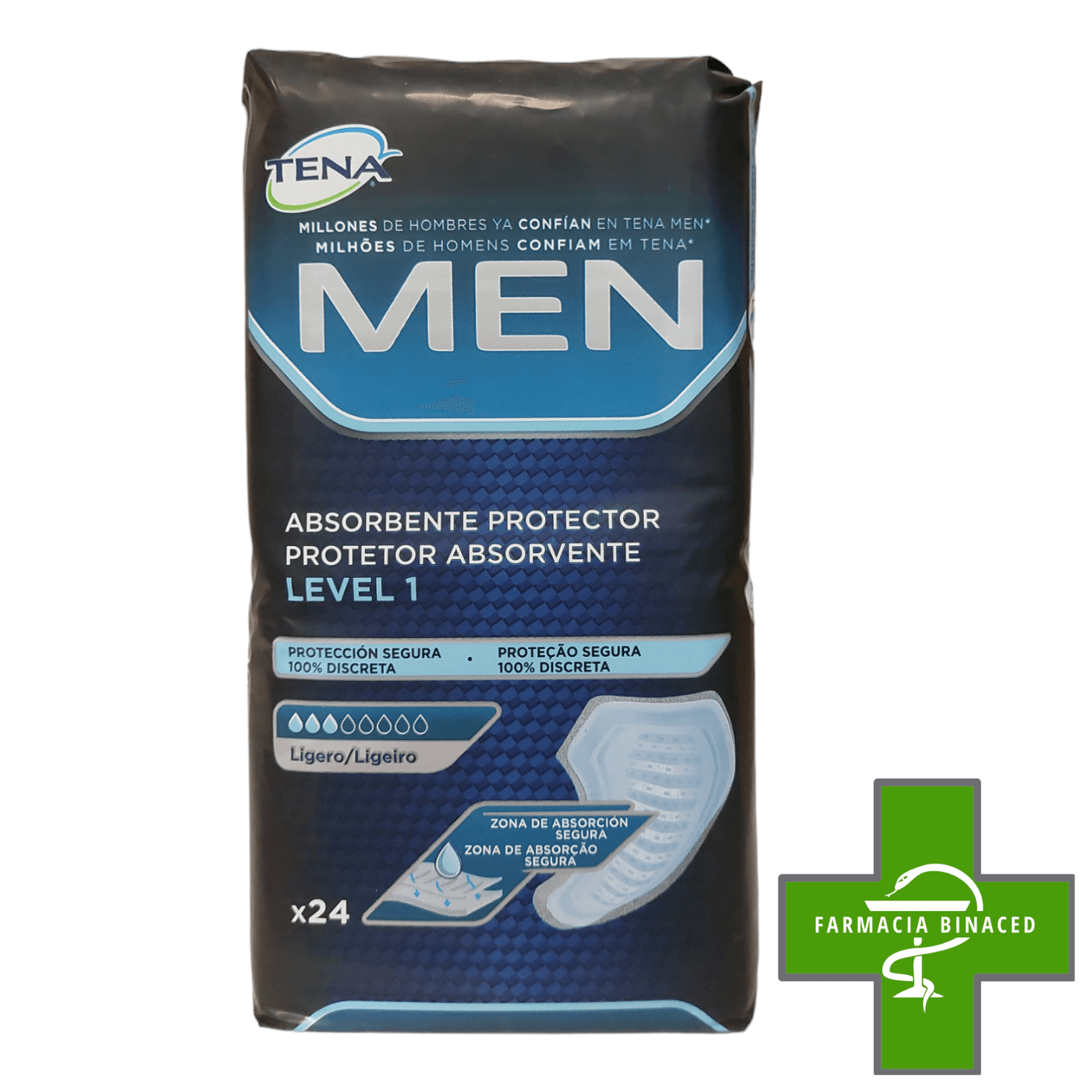 TENA MEN LEVEL 1 24 ABSORBENTES