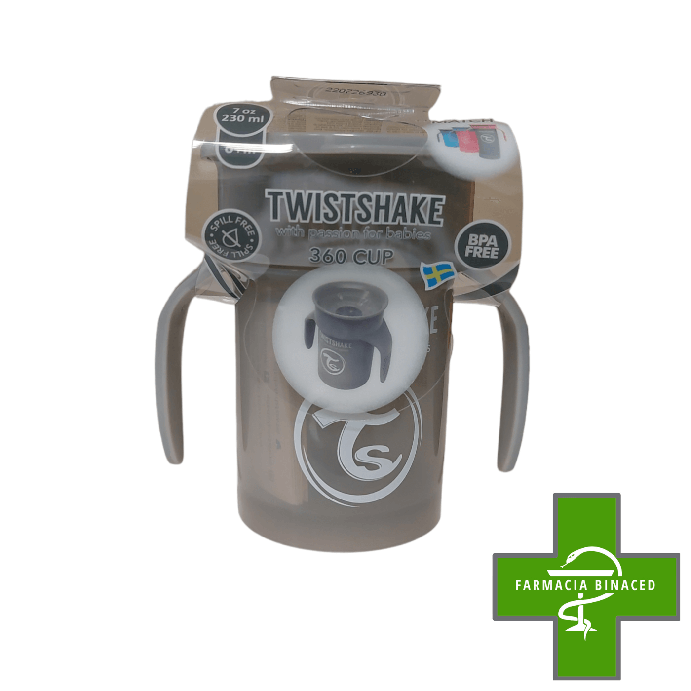 TWISTSHAKE TAZA 360 +6M 230ML GRIS