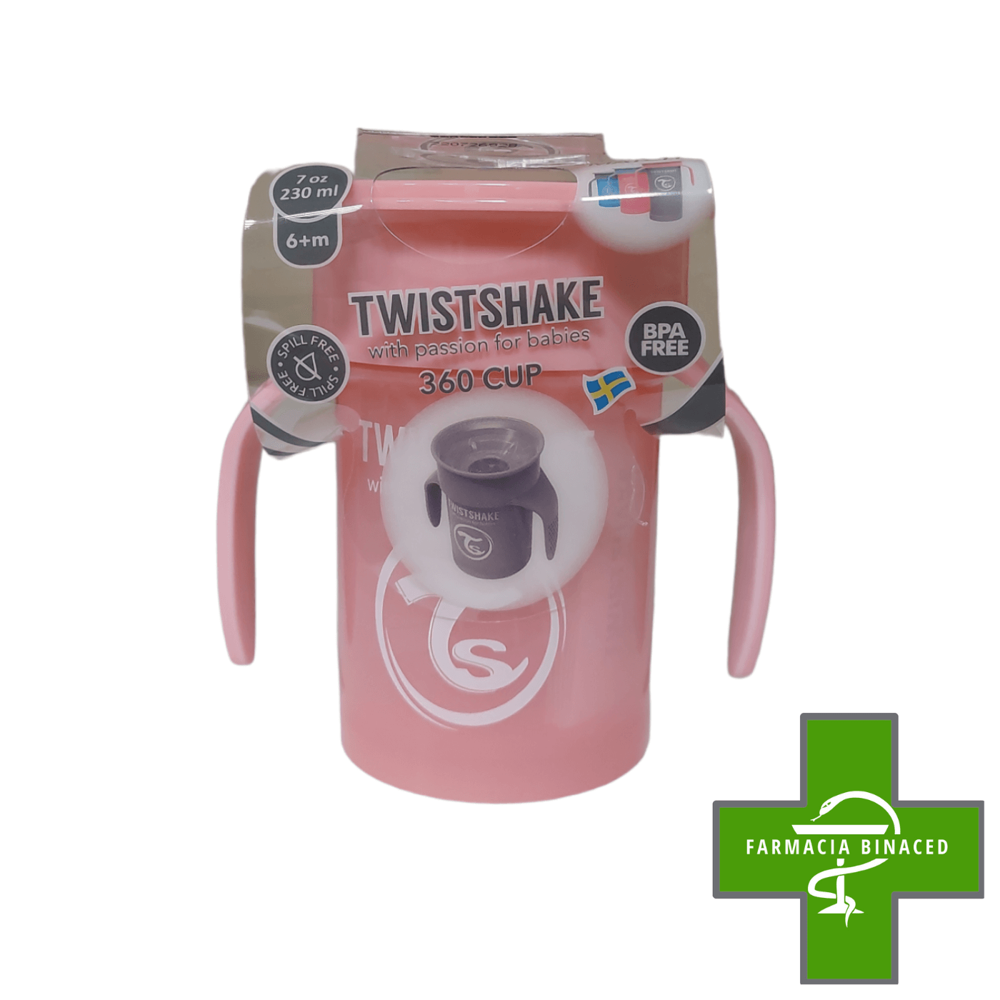 TWISTSHAKE TAZA 360 +6M 230ML ROSA