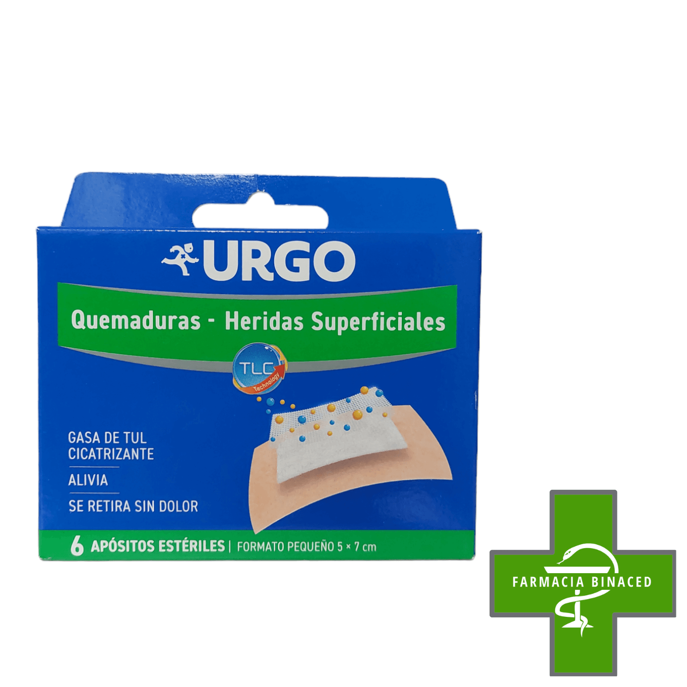 URGO QUEMADURAS 6 APOSITOS 5X7CM