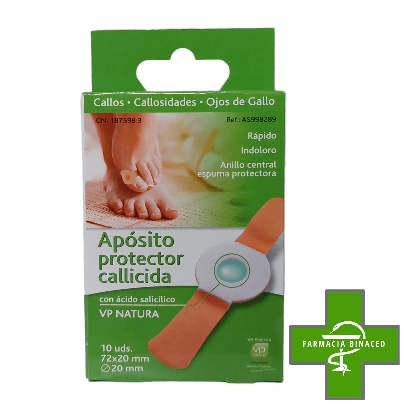 VP NATURA APOSITO PROTECTOR CALLICIDA 10U