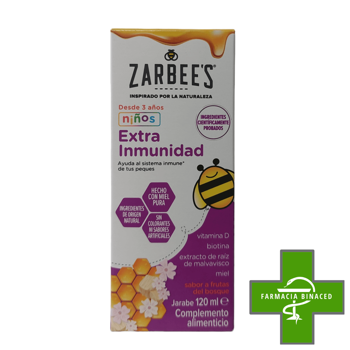ZARBEES JARABE EXTRA INMUNIDAD NIÑOS 120ML