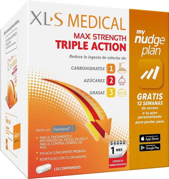 XLS Medical MAX STRECH TRIPLE ACCION 120 Comprimidos