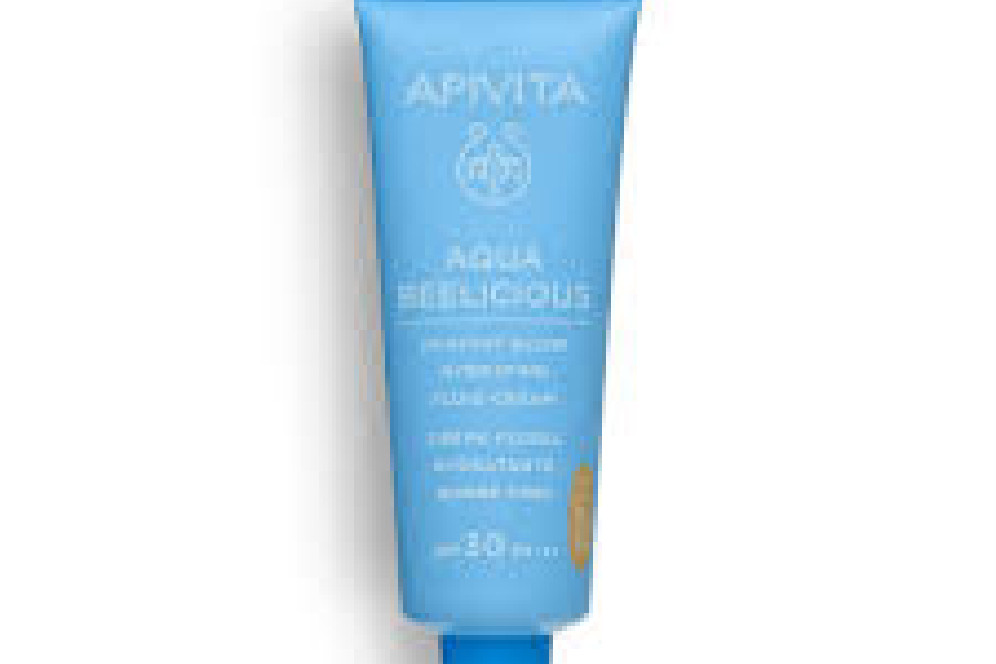 Apivita Aqua Beelicius crema fluida iluminadora hidratante Spf 30 ml